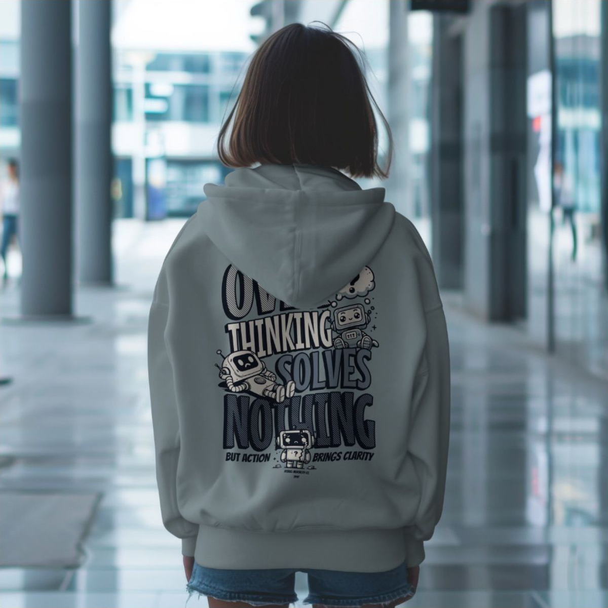 Overthinking Solves Nothing Hoodie – Embrace Action